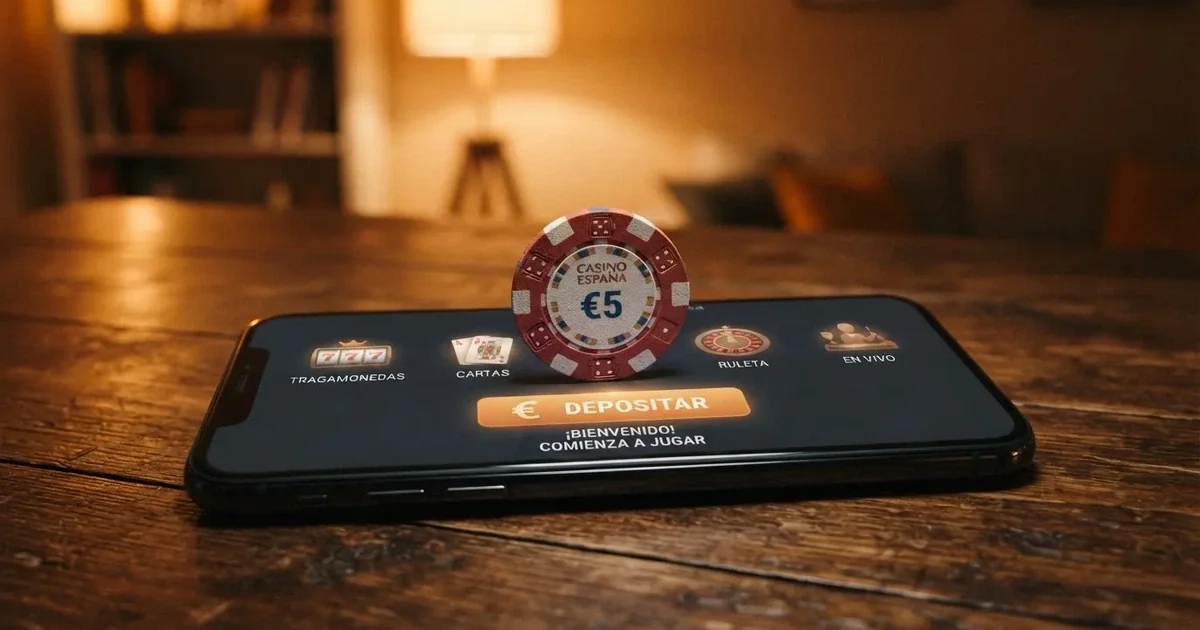 Casino ingreso mínimo 5 euros España 2026: 10 operadores DGOJ comparados