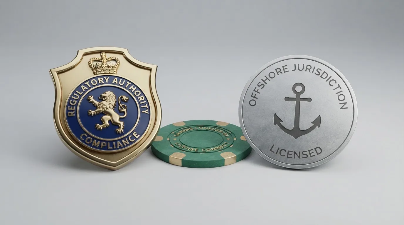 Documento oficial con sellos regulatorios que ilustra la diferencia entre una licencia DGOJ y una licencia Curaçao